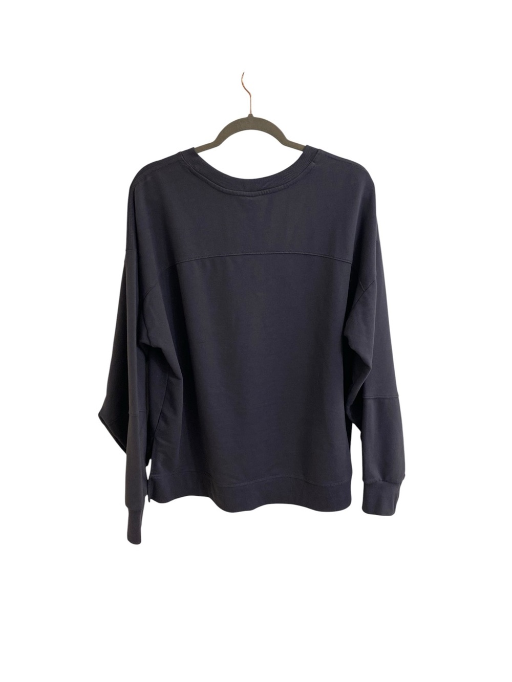 ALL IN MOTION SLATE BLUE OVERSIZED TERRYCLOTH SWEATSHIRT THUMBHOLES BOXY SIZE XL - Picture 11 of 16
